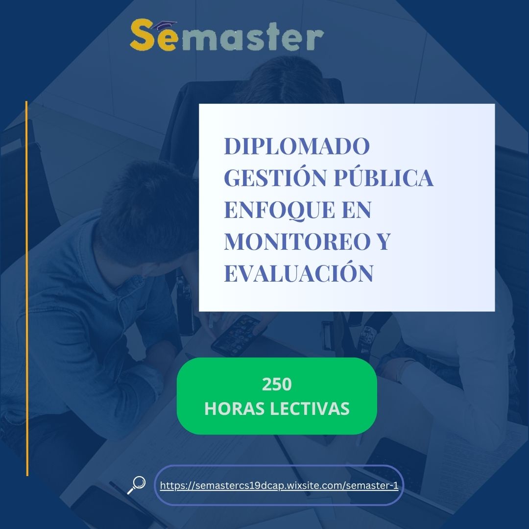 GESTIÓN PÚBLICA ENFOQUE EN MONITOREO Y EVALUACIÓN
